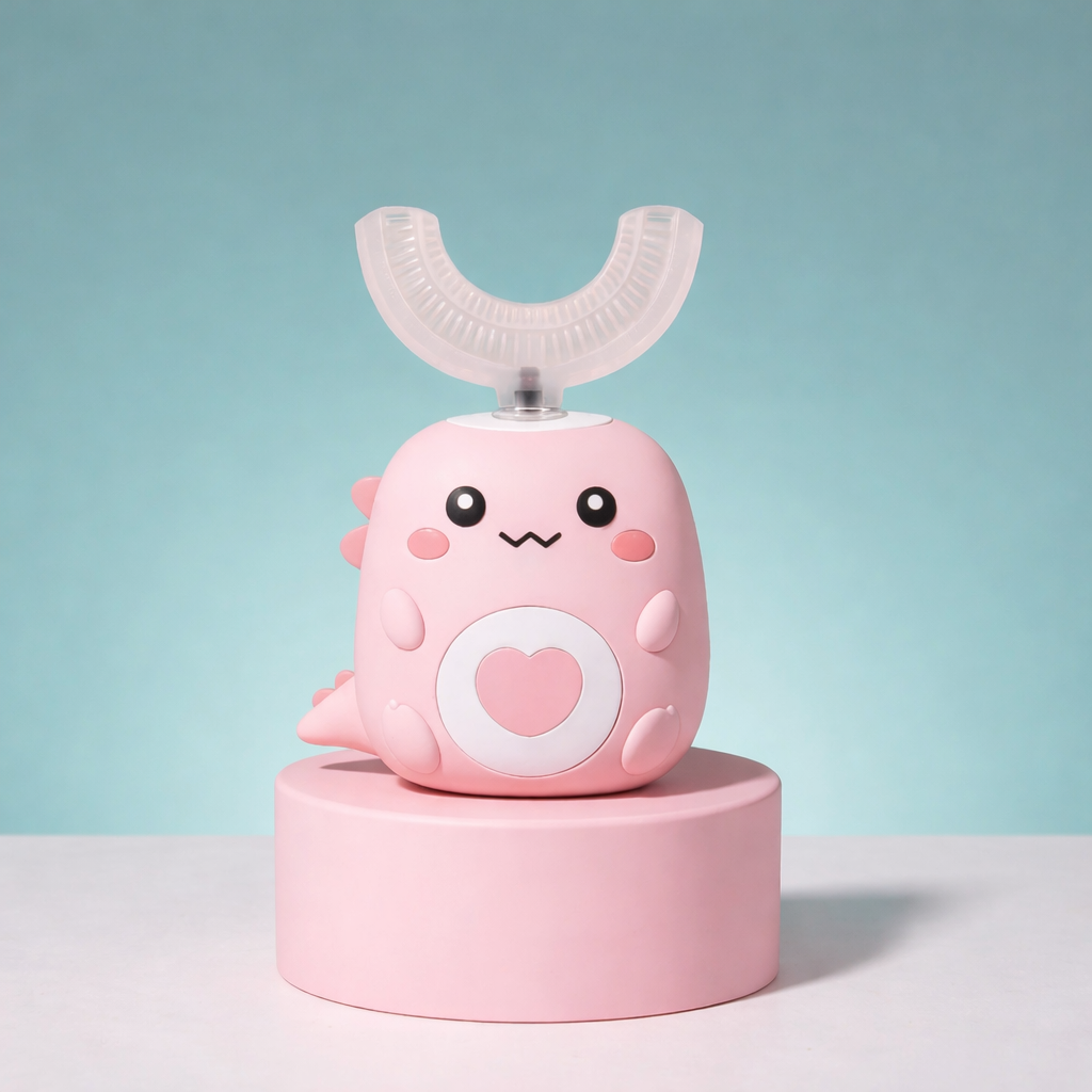 Cepillo de dientes en forma de U- Cepillado sencillo, rápido y sin agobios para los peques