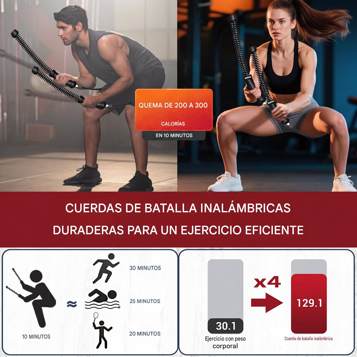 Cuerdas de Batalla Flex™ | Recupera tu Forma, a tu Ritmo