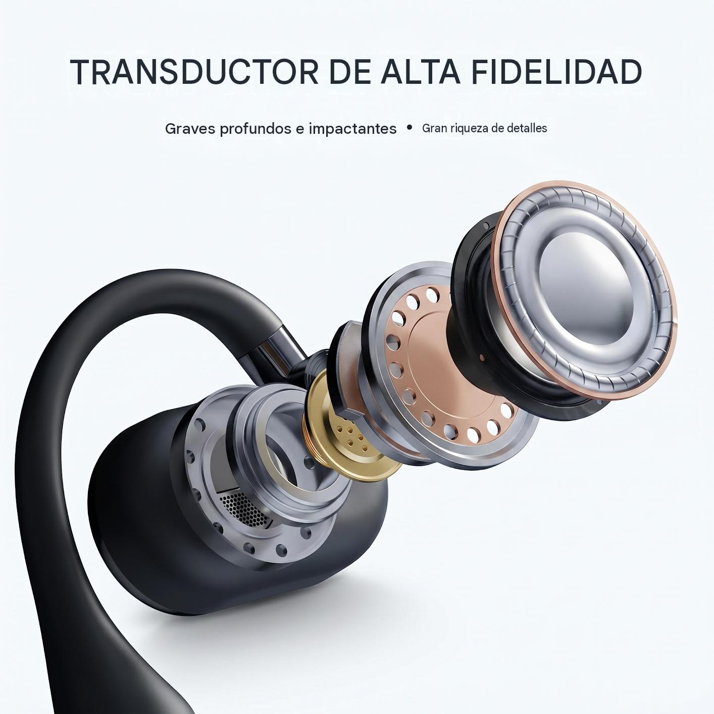 OpenAir 3 en 1: auriculares, batería externa y luz LED