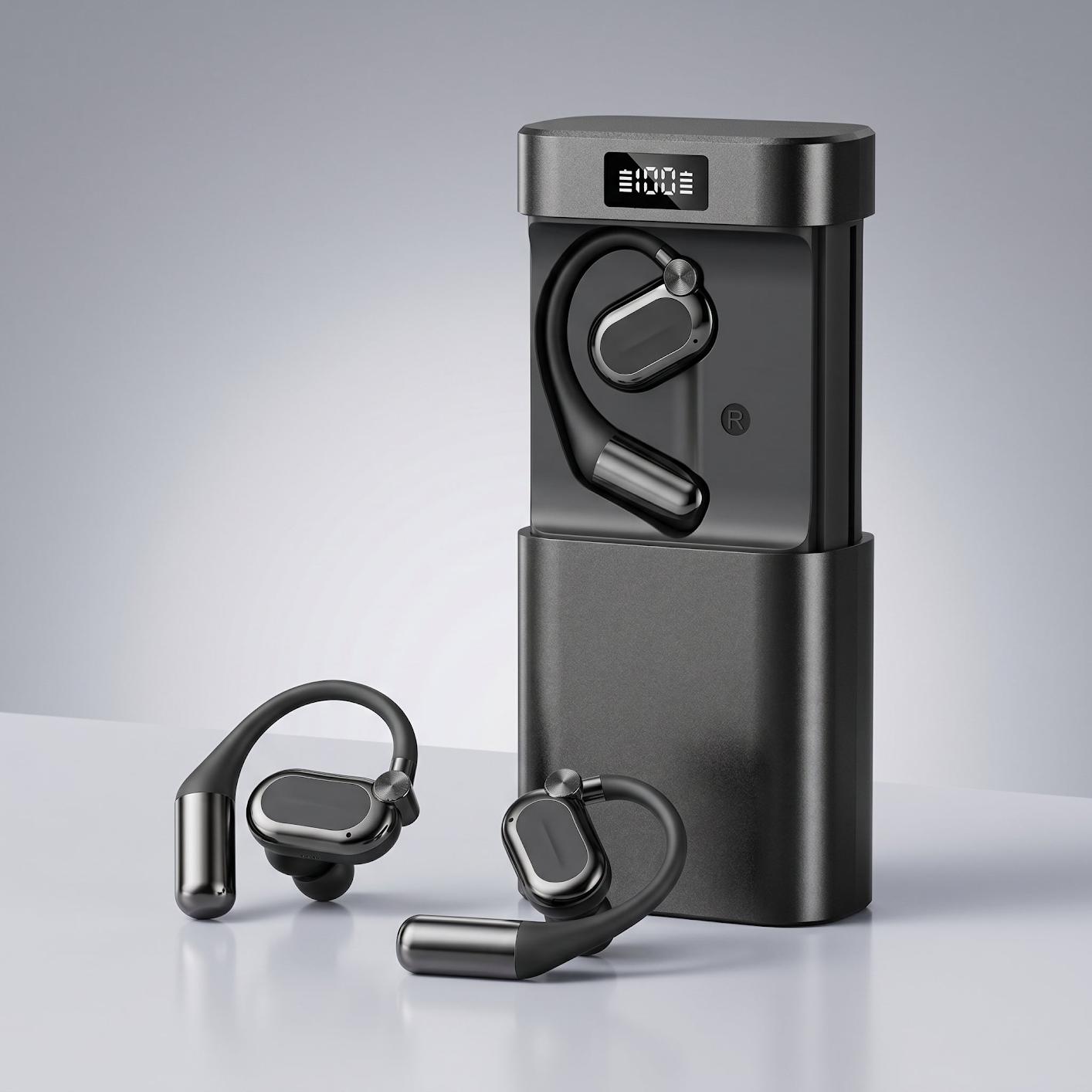 OpenAir 3 en 1: auriculares, batería externa y luz LED
