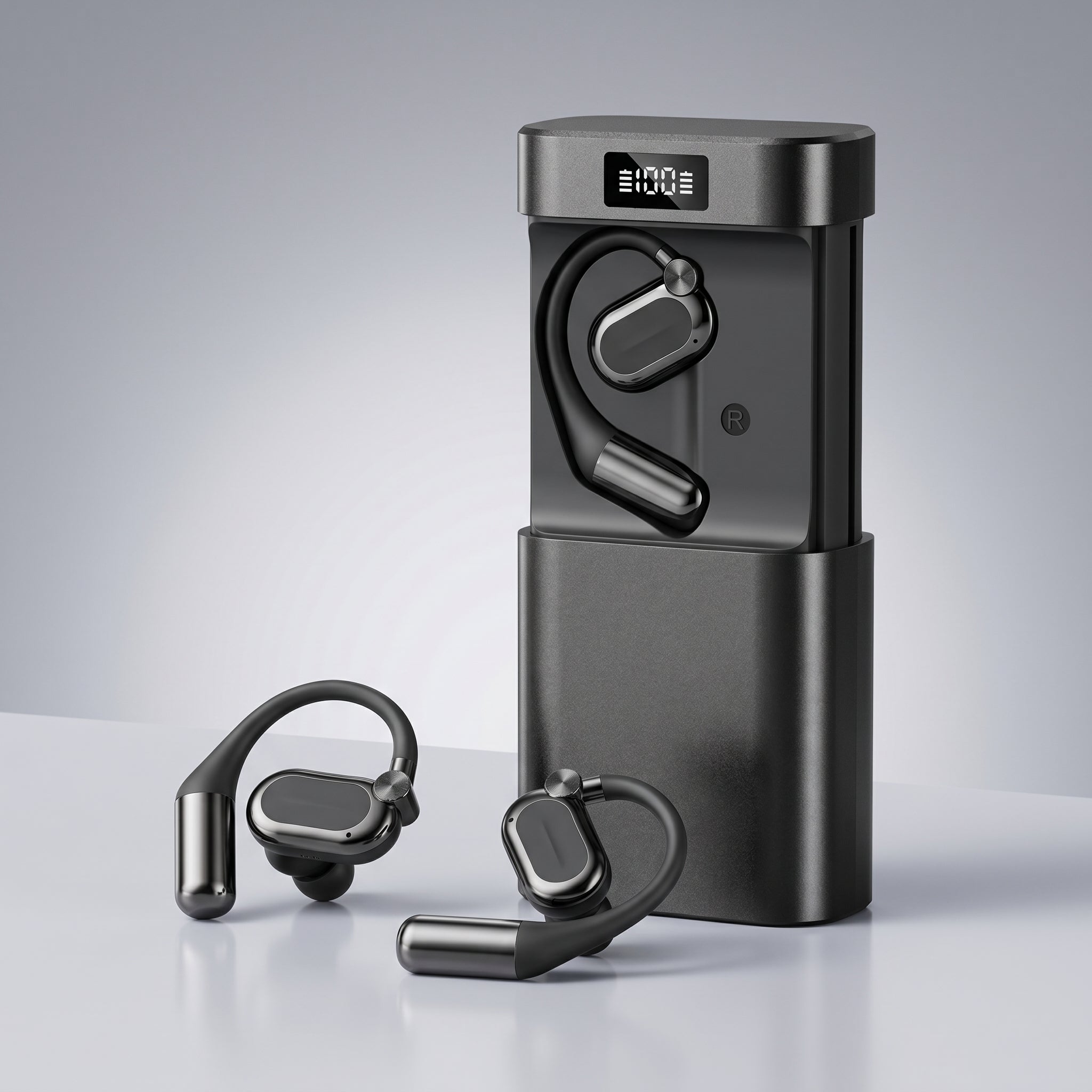 OpenAir 3 en 1: auriculares, batería externa y luz LED